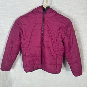 Save The Duck Reversible Jacket pink and purple size 8